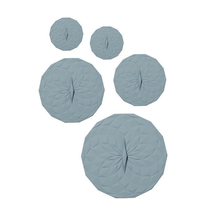 5-Piece Suction Lid Set - Slate