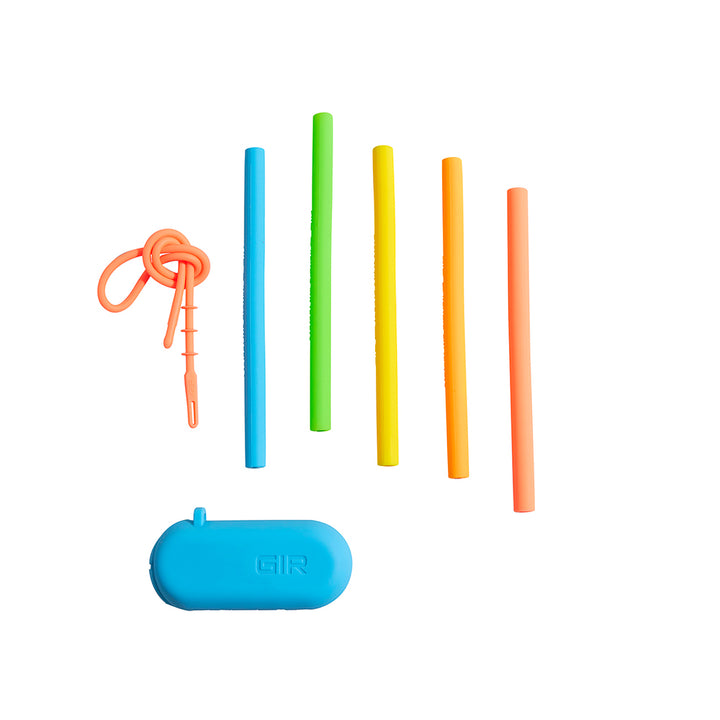 Kids Straws - Set of 5 - Electric